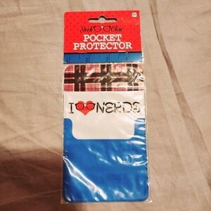 NWT Geek Chic Pocket Protector "I ♡ Nerds" Halloween Costume Cosplay Genius New